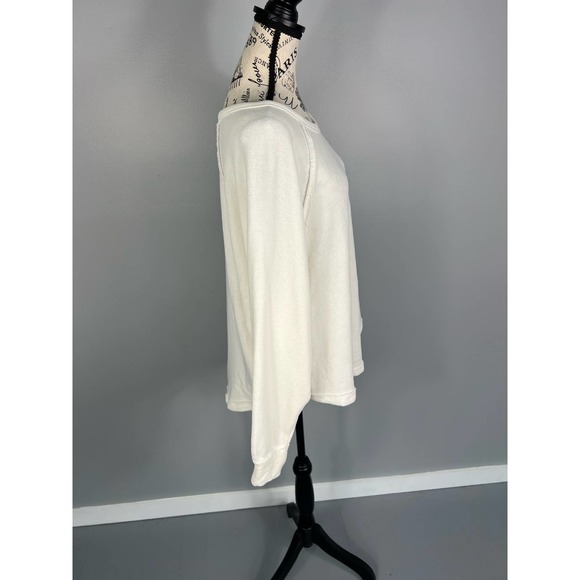 NWT semi sheer white long sleeve shirt - Picture 4 of 9